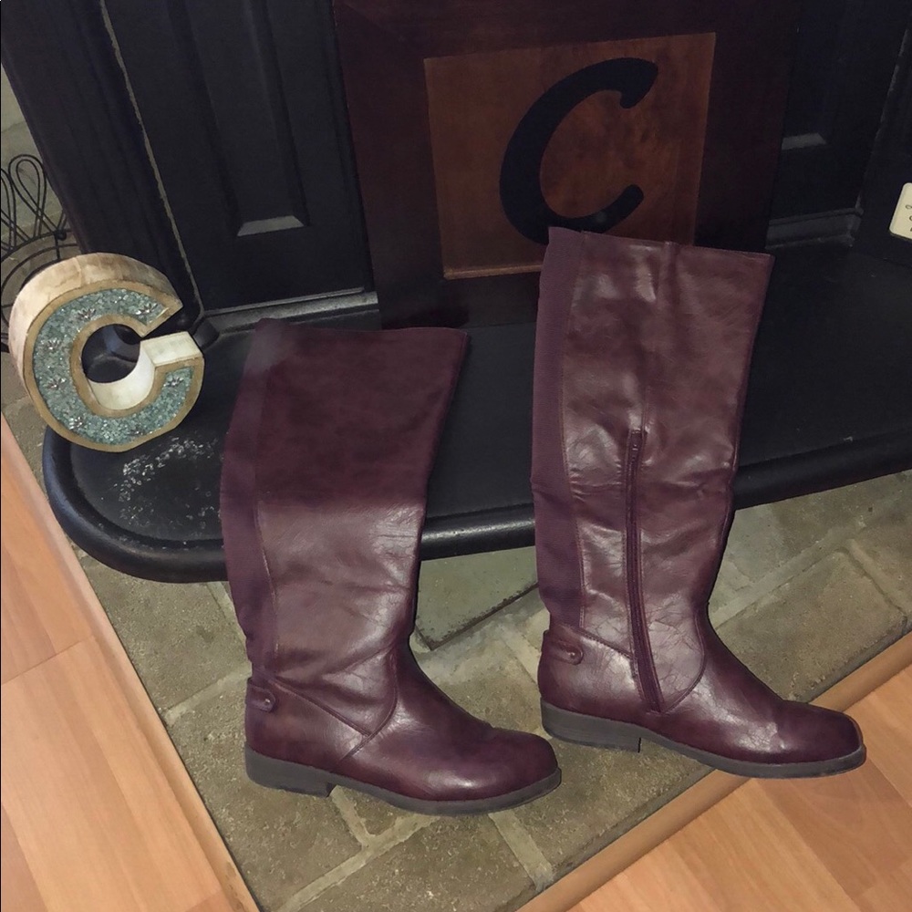 Gently Used Journee Collection Wine Boots!